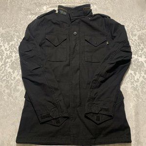 Mens Alpha Industries M-65 Defender Field Jacket Black MJM46740C1 Size S